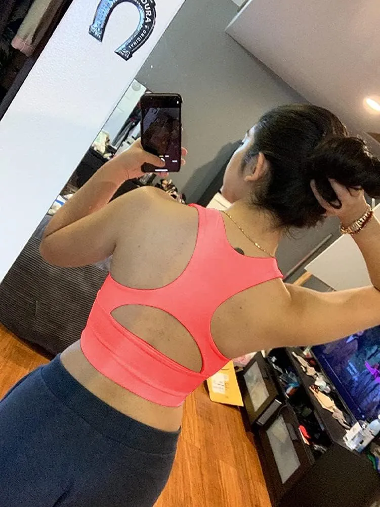 AEPEBO Sexy Crop Tops for Women Deep V Neck Back Cutout Sleeveless Plunge Racerback Tank Cropped Top
