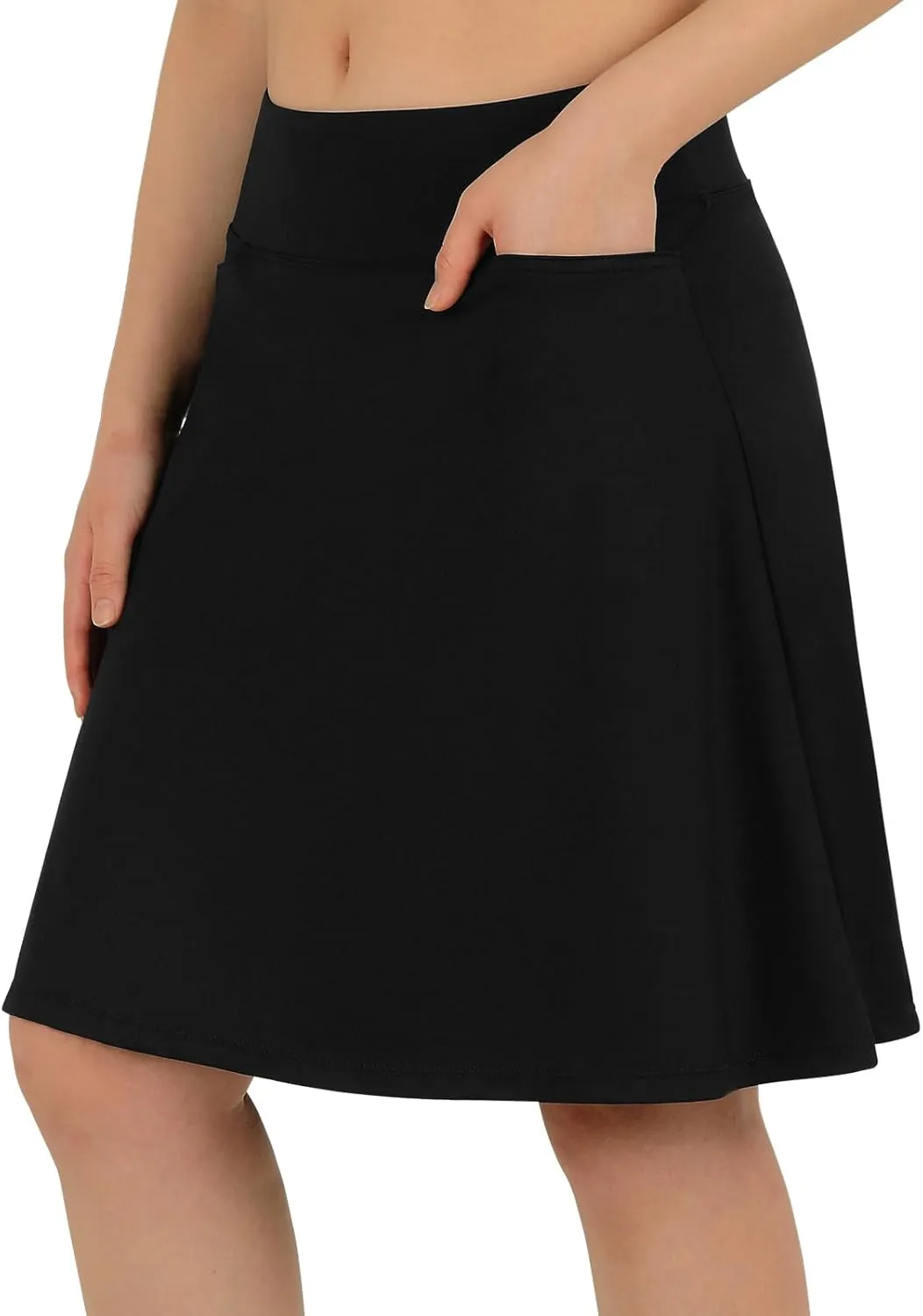 ANIVIVO Women's 20" Knee Length Skorts Golf Tennis Skirt for Women Activity Casual Skort with Pockets High Waist