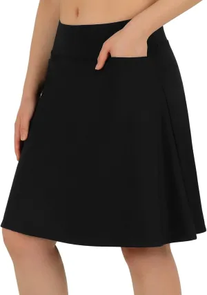 ANIVIVO Women's 20" Knee Length Skorts Golf Tennis Skirt for Women Activity Casual Skort with Pockets High Waist