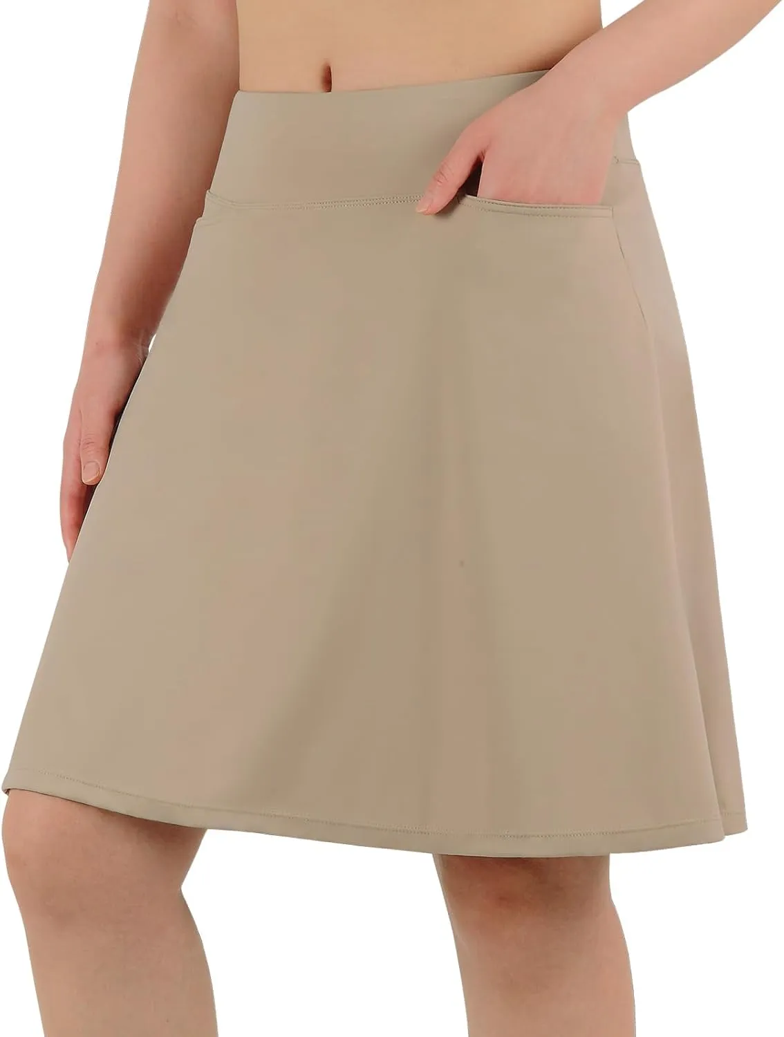 ANIVIVO Women's 20" Knee Length Skorts Golf Tennis Skirt for Women Activity Casual Skort with Pockets High Waist
