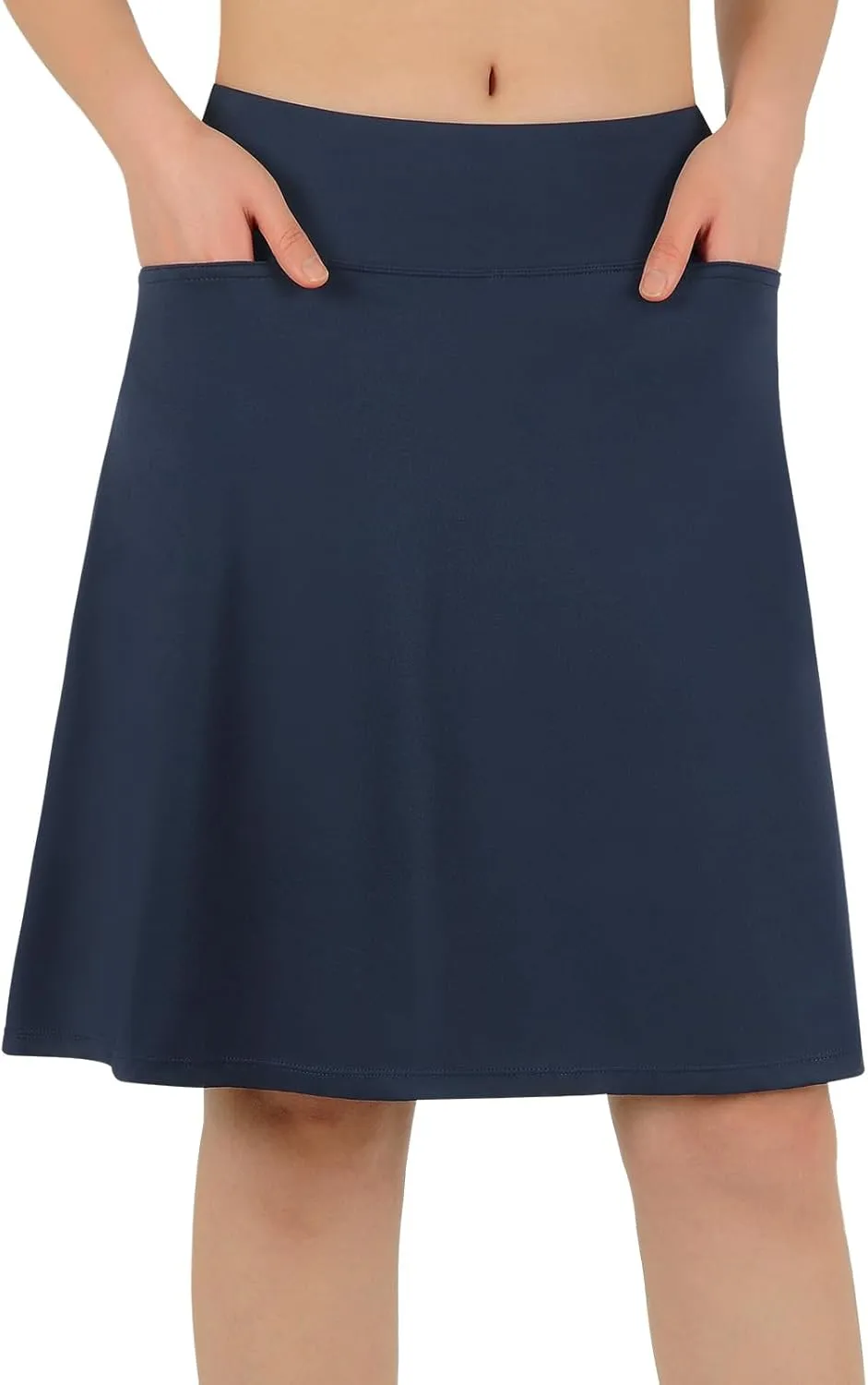 ANIVIVO Women's 20" Knee Length Skorts Golf Tennis Skirt for Women Activity Casual Skort with Pockets High Waist