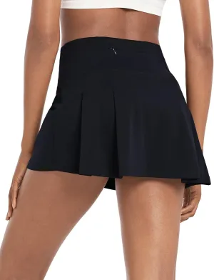 baleaf Women's 13" Tennis Skirts Golf Skort High Waisted Athletic Pleated Pockets Linner Running Sports Workout Casual