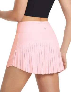 baleaf Women's Pleated Tennis Skirt Golf Skorts for Woman High Waisted Lightweight Athletic Shorts Pockets
