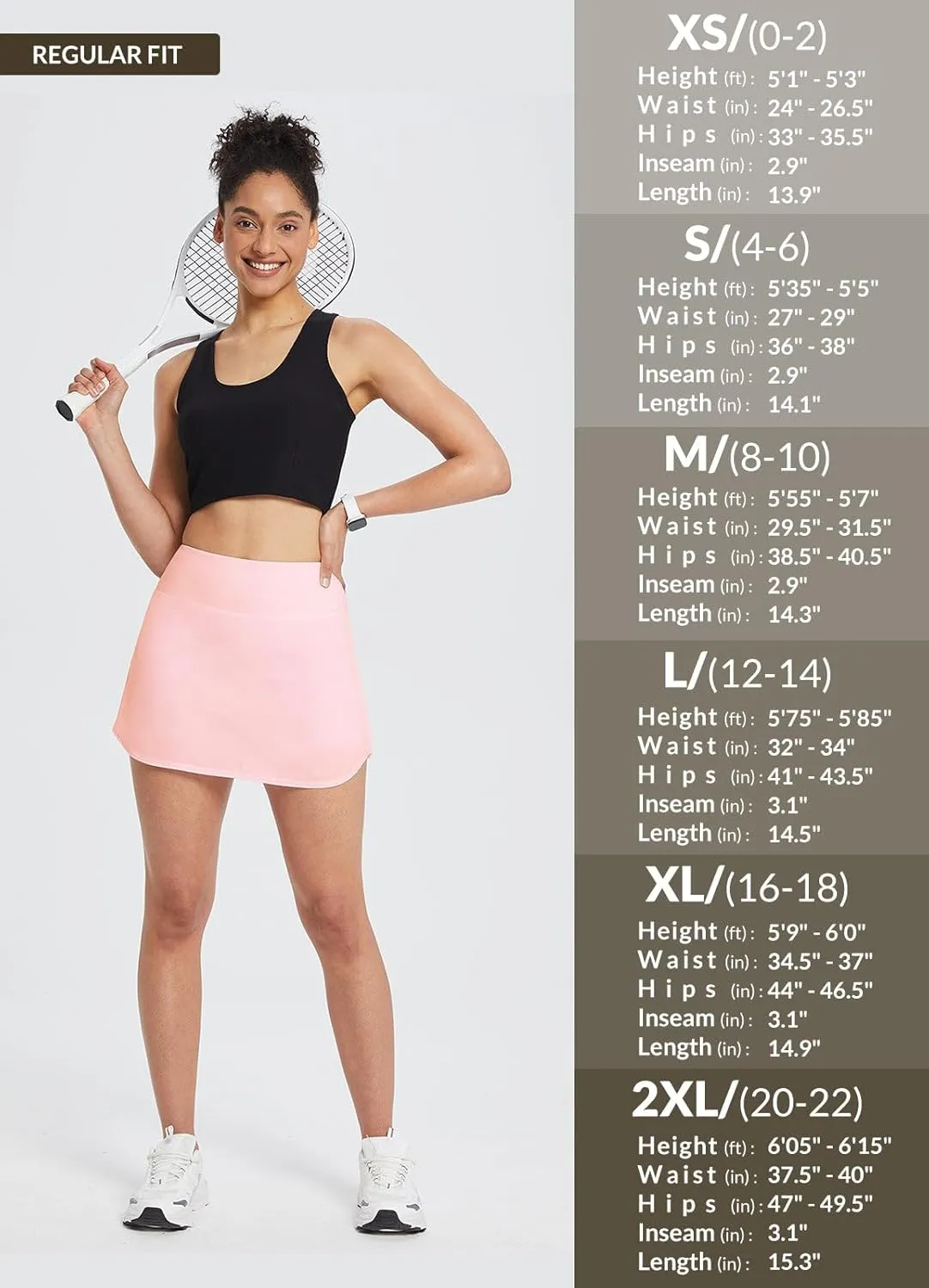 baleaf Women's Pleated Tennis Skirt Golf Skorts for Woman High Waisted Lightweight Athletic Shorts Pockets