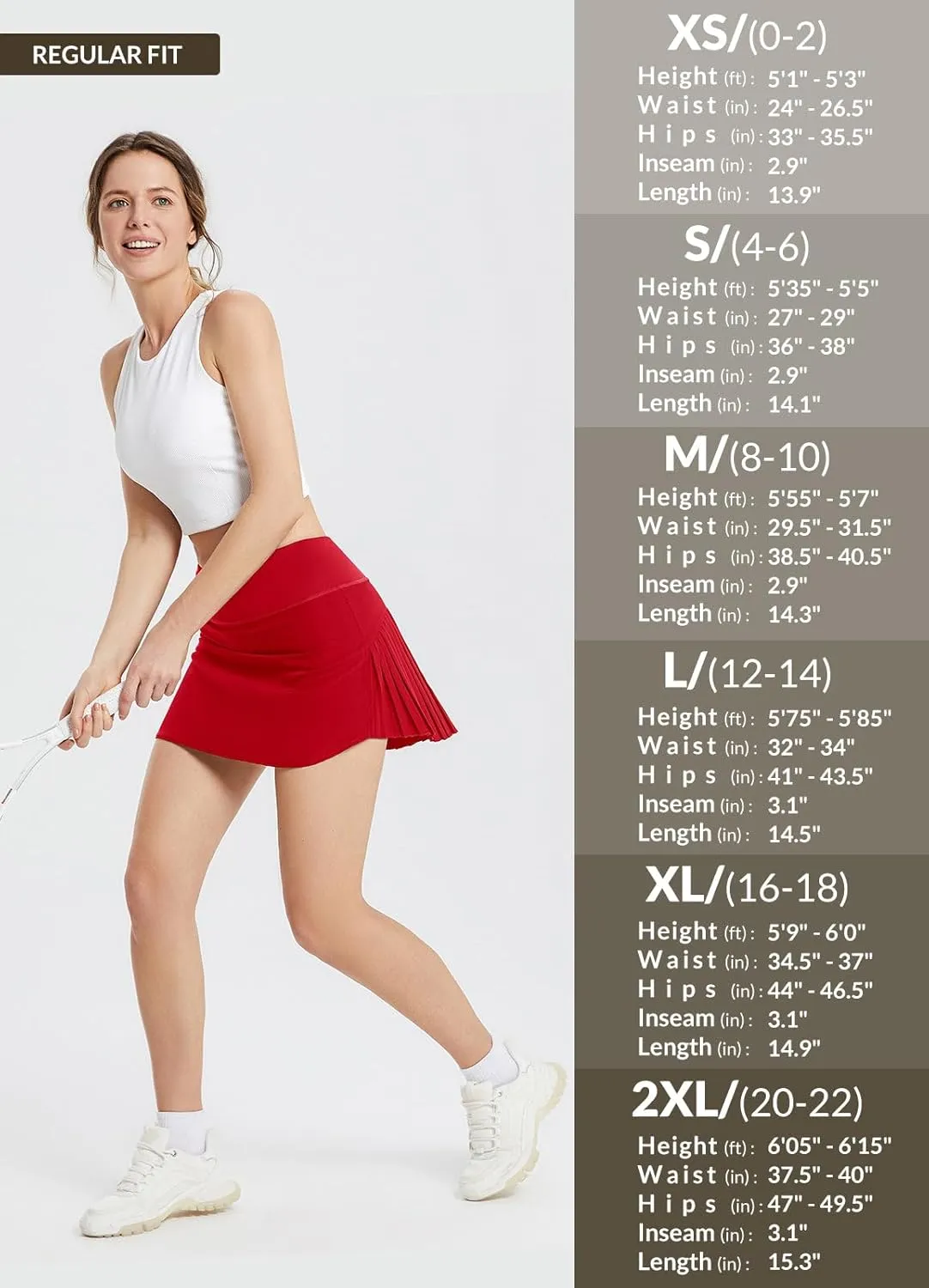 baleaf Women's Pleated Tennis Skirt Golf Skorts for Woman High Waisted Lightweight Athletic Shorts Pockets