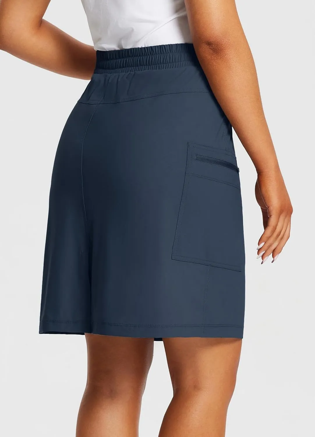 baleaf Women's Skorts Skirts Hiking Cargo Skorts Pockets 19" Knee Length Long Athletic Quick Dry Skirts UPF 50