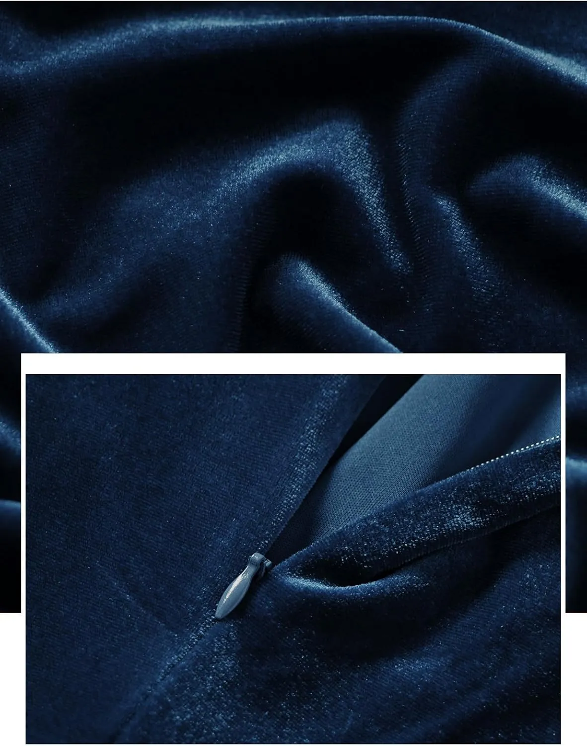 Bbonlinedress Long Sleeve Velvet Vintage Tea Dress Formal Cocktail Wedding Midi V-Neck Fit and Flare Dresses