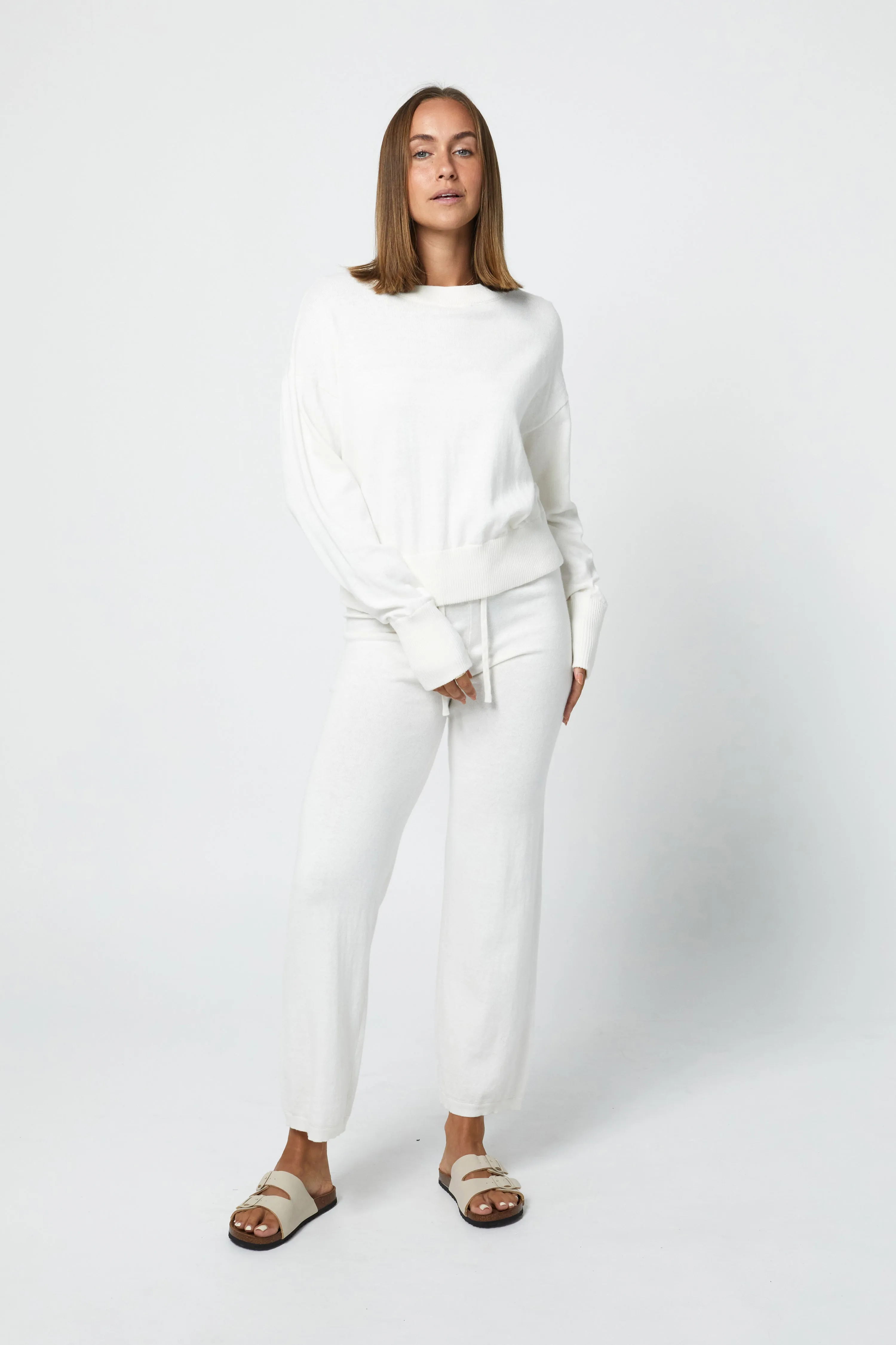 CALLIE LOUNGE PANT - WINTER WHITE