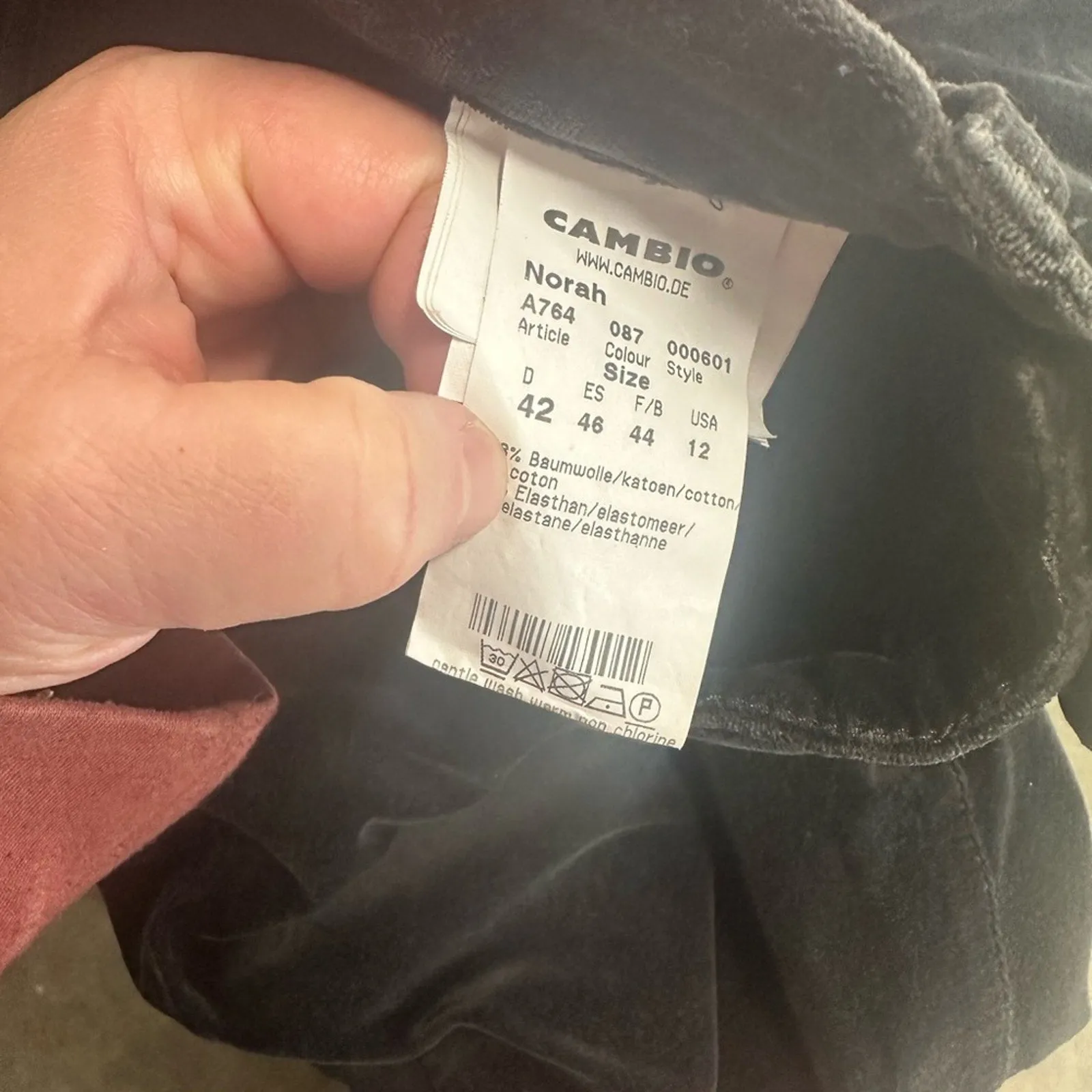 Cambio Norah Velvet  Pants