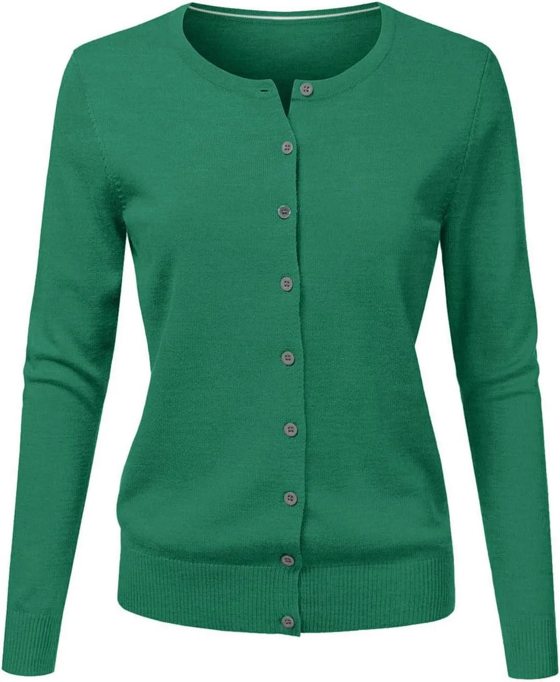 Cardigans for Women Lightweight 2025 Summer Casual Fashion Long Sleeve Round Neck Open Front Button Down Knit Sweater