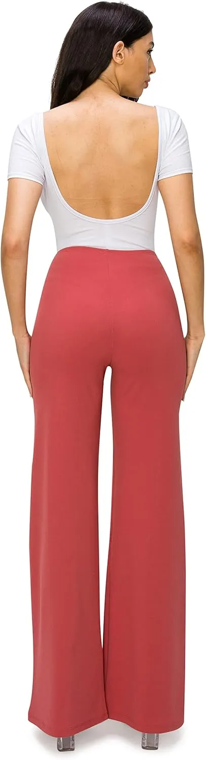 Cemi Ceri Women's High Waist Dress Pants w/Button Decorate