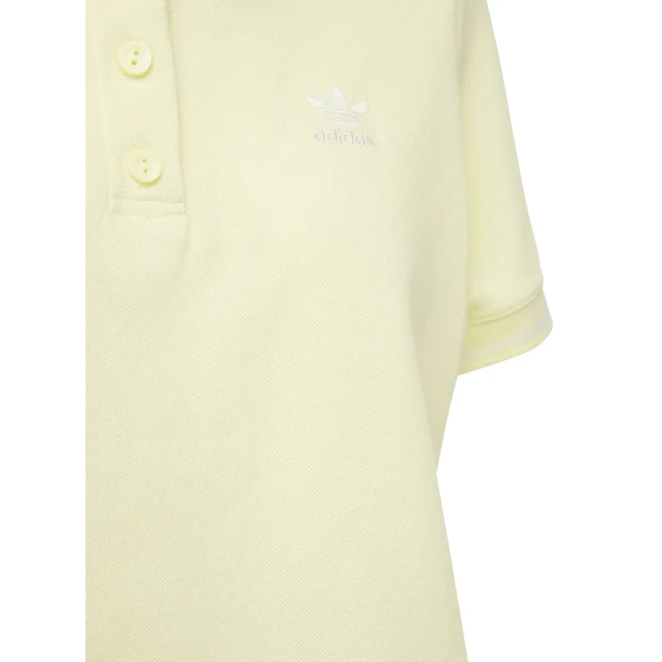 CROPPED COTTON BLEND POLO