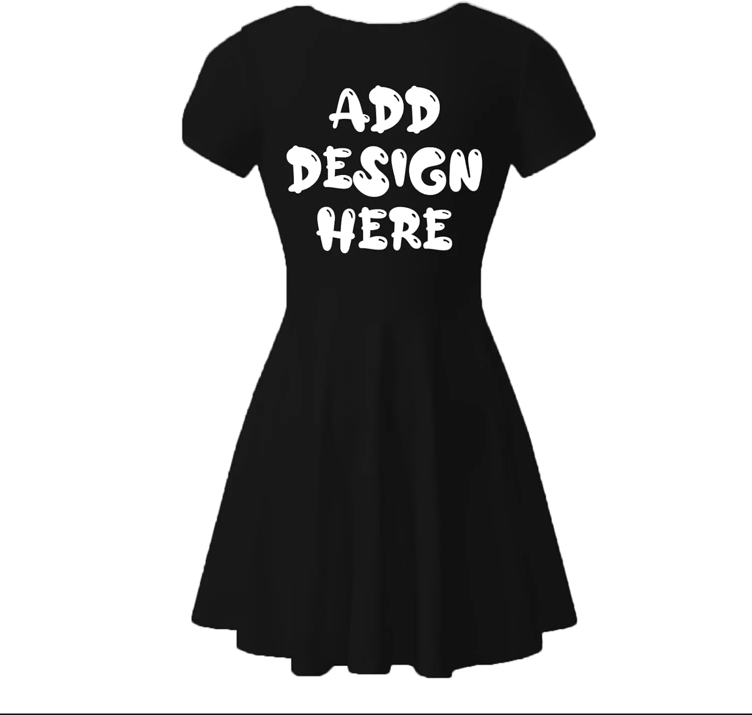 Custom Sundress for Women Design Your Own Image Logo Text Short Sleeve Crewneck Hawaiian Dress Summer Sundress