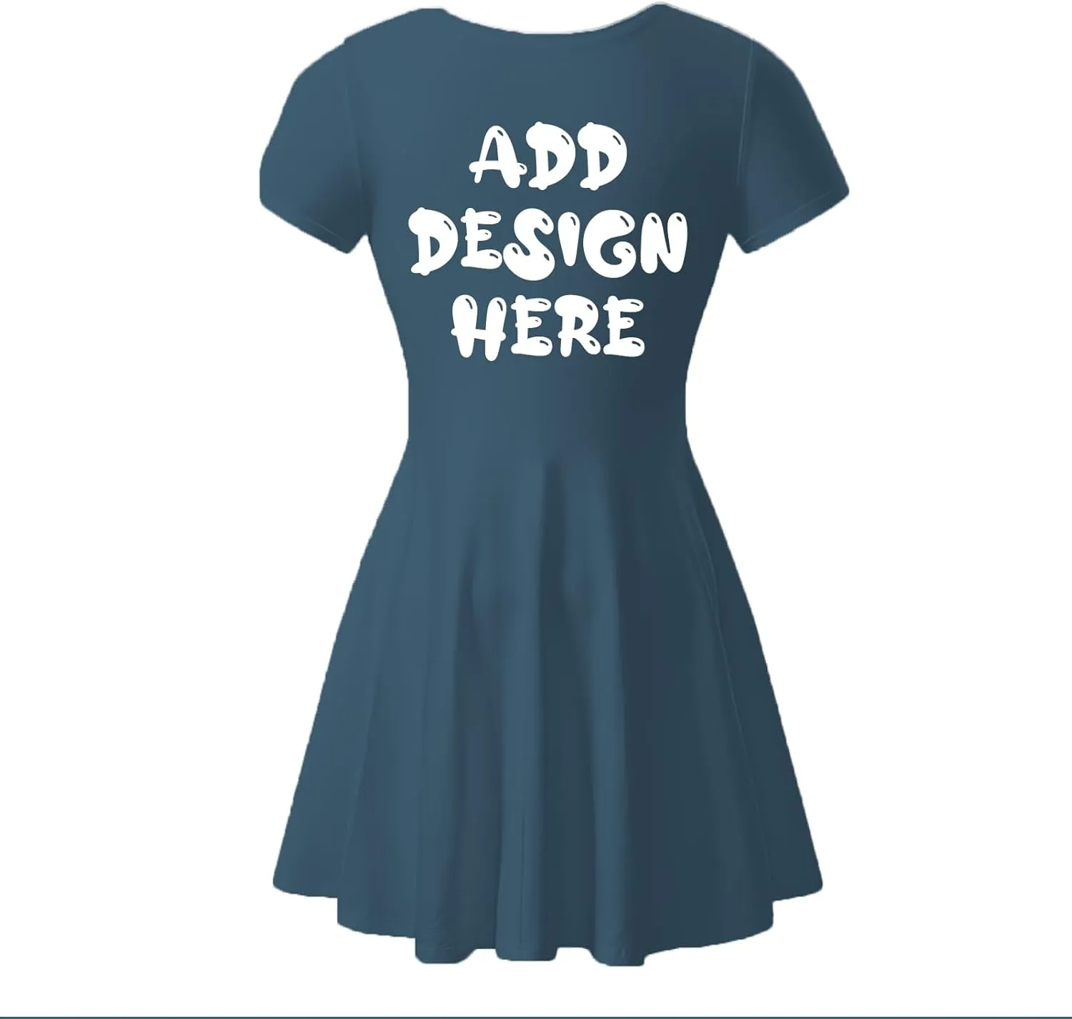Custom Sundress for Women Design Your Own Image Logo Text Short Sleeve Crewneck Hawaiian Dress Summer Sundress