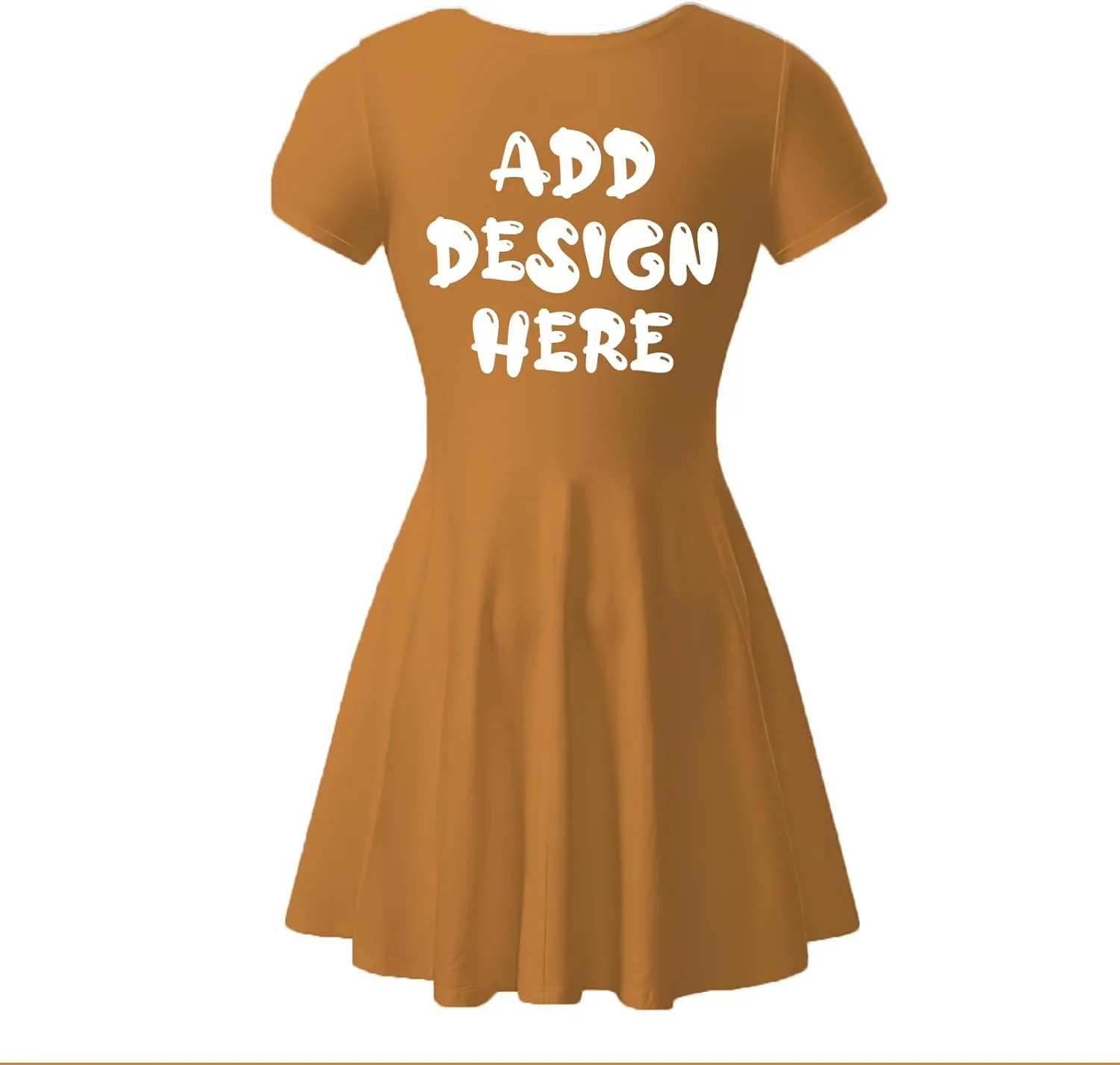 Custom Sundress for Women Design Your Own Image Logo Text Short Sleeve Crewneck Hawaiian Dress Summer Sundress