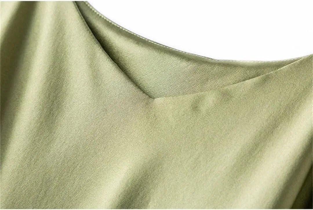 Double-Layer Silk Camisole for Women, Mulberry Silk Bandeau, Sexy V-Neck Tanks and Camis, Summer Vest,