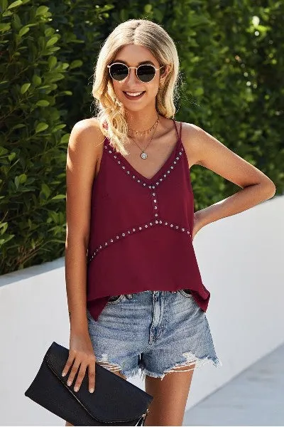 Double strap tank with studs