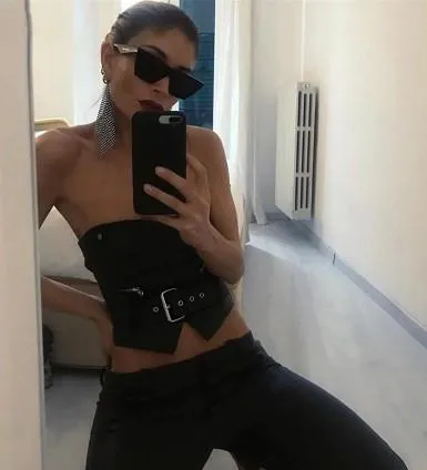 Ebony Gothic Crop Top