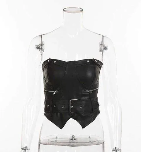 Ebony Gothic Crop Top