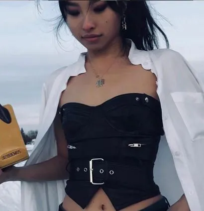 Ebony Gothic Crop Top