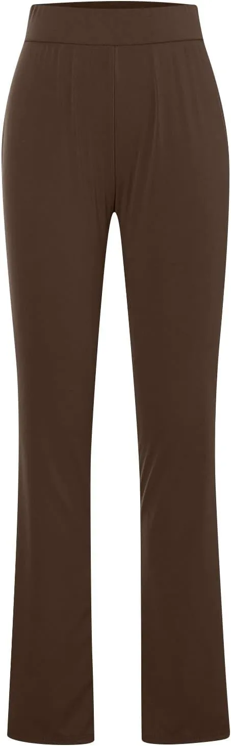 Flare Leggings for Women High Waist Tummy Control Yoga Pants Casual Boot Cut Wide Leg Workout Flared Trousers