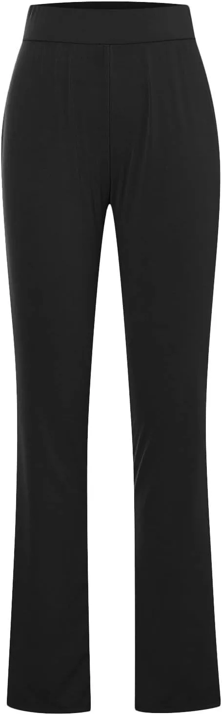 Flare Leggings for Women High Waist Tummy Control Yoga Pants Casual Boot Cut Wide Leg Workout Flared Trousers
