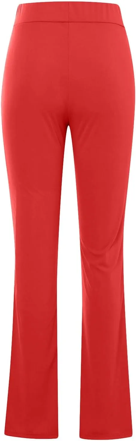 Flare Leggings for Women High Waist Tummy Control Yoga Pants Casual Boot Cut Wide Leg Workout Flared Trousers