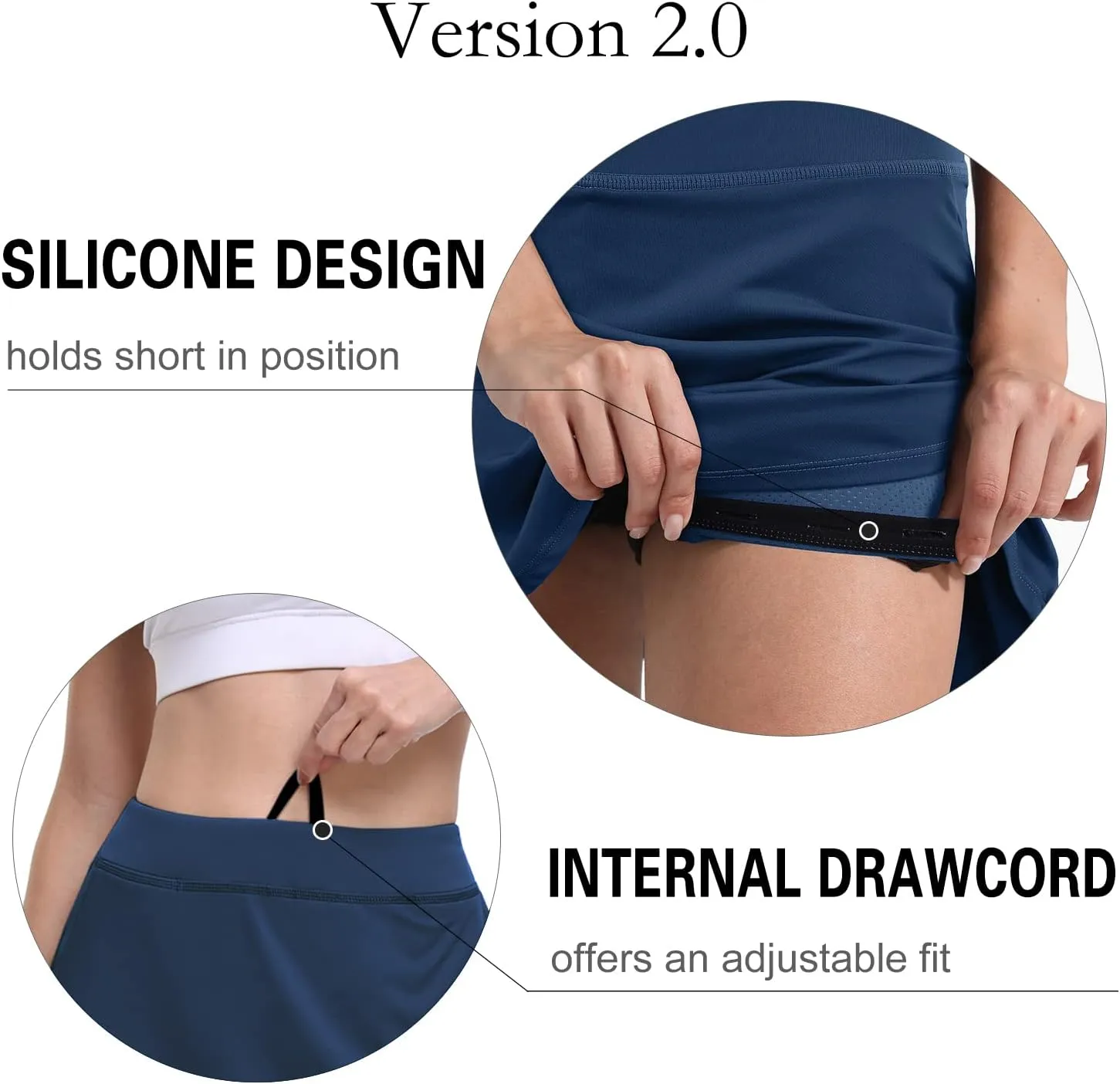 Fulbelle 2023 Womens Tennis Golf Skorts Skirts for Women with Pockets