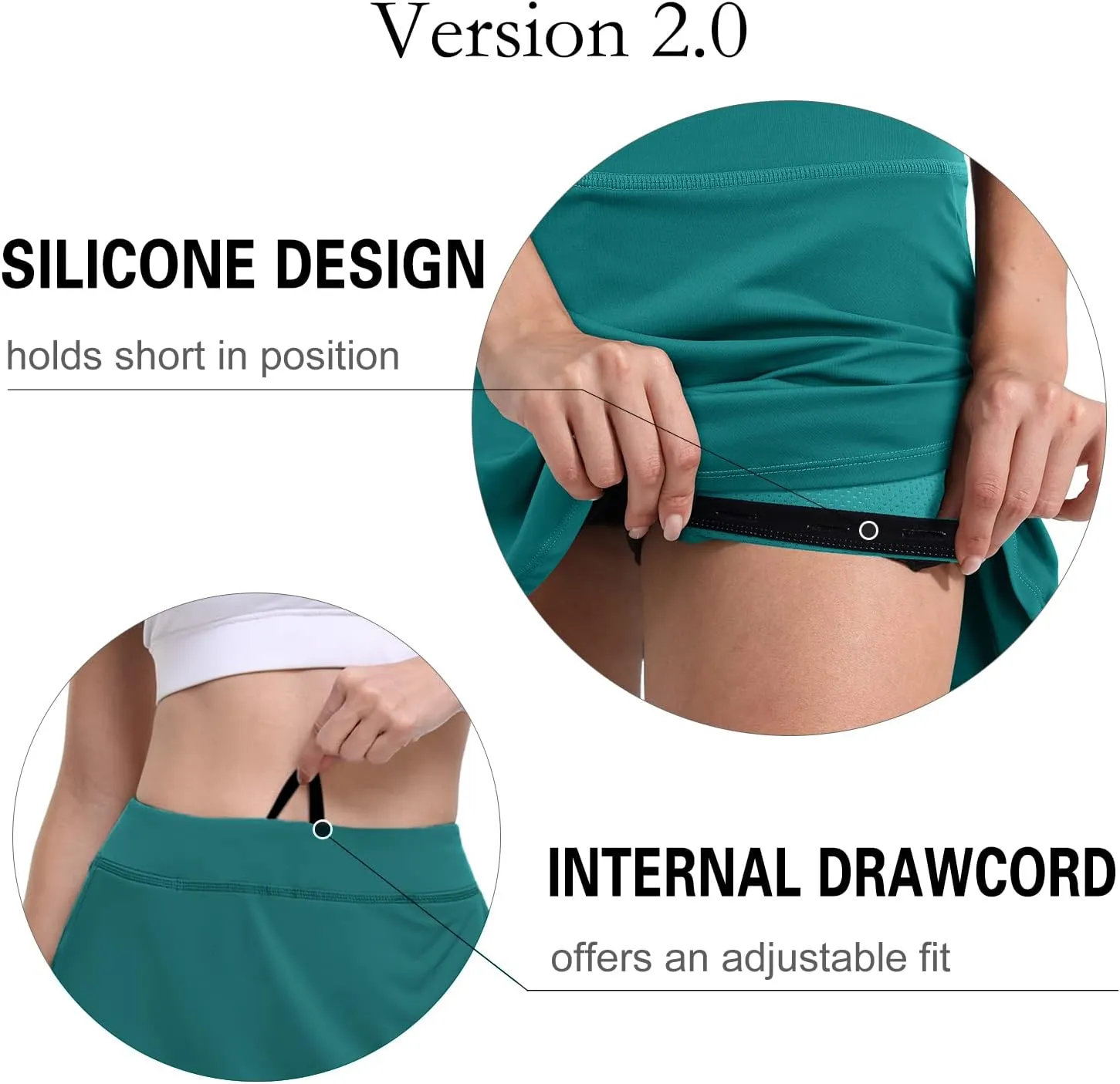Fulbelle 2023 Womens Tennis Golf Skorts Skirts for Women with Pockets