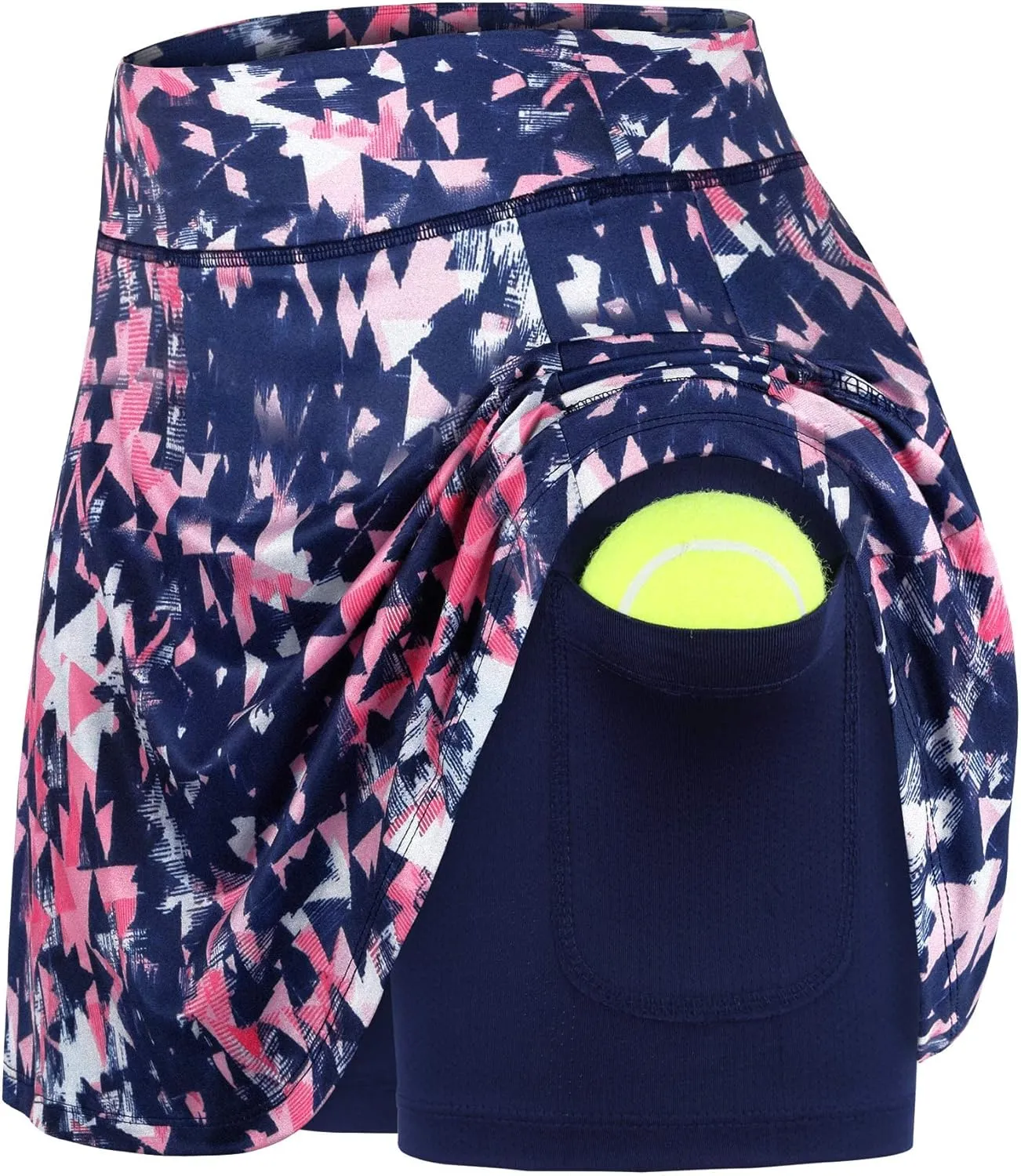 Fulbelle Tennis Skirts for Women Elastic Athletic Golf Skorts with Pockets