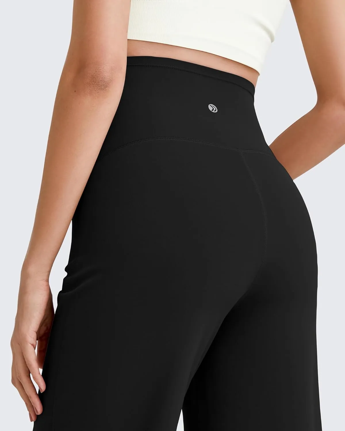 G4Free BareFeel Maternity Dress Yoga Pants Over The Belly Stretchy Work Slack Pregnancy Wide Leg Lounge Trousers