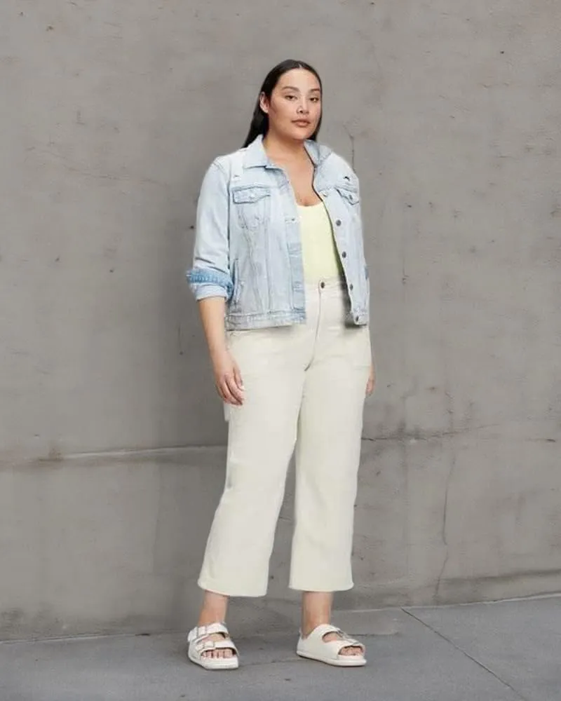 GAP Women's High Rise Girlfriend Utility Khaki