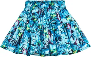 Girls and Toddlers Skirts Floral & Plaid Mini Skirt with Built-in Shorts