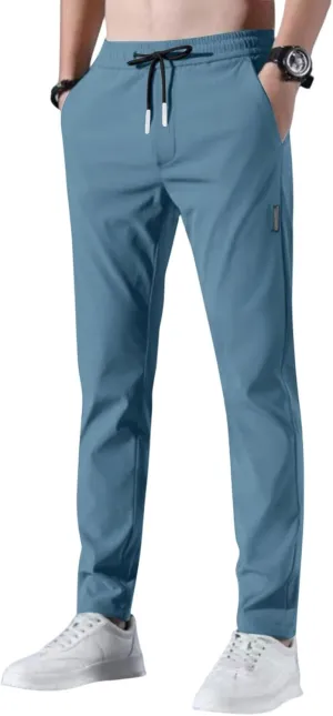 Glide Pants Men Breathable Quick Dry Stretch Work Pants Lightweight Water Resistant Active Hiking Pant with Pockets