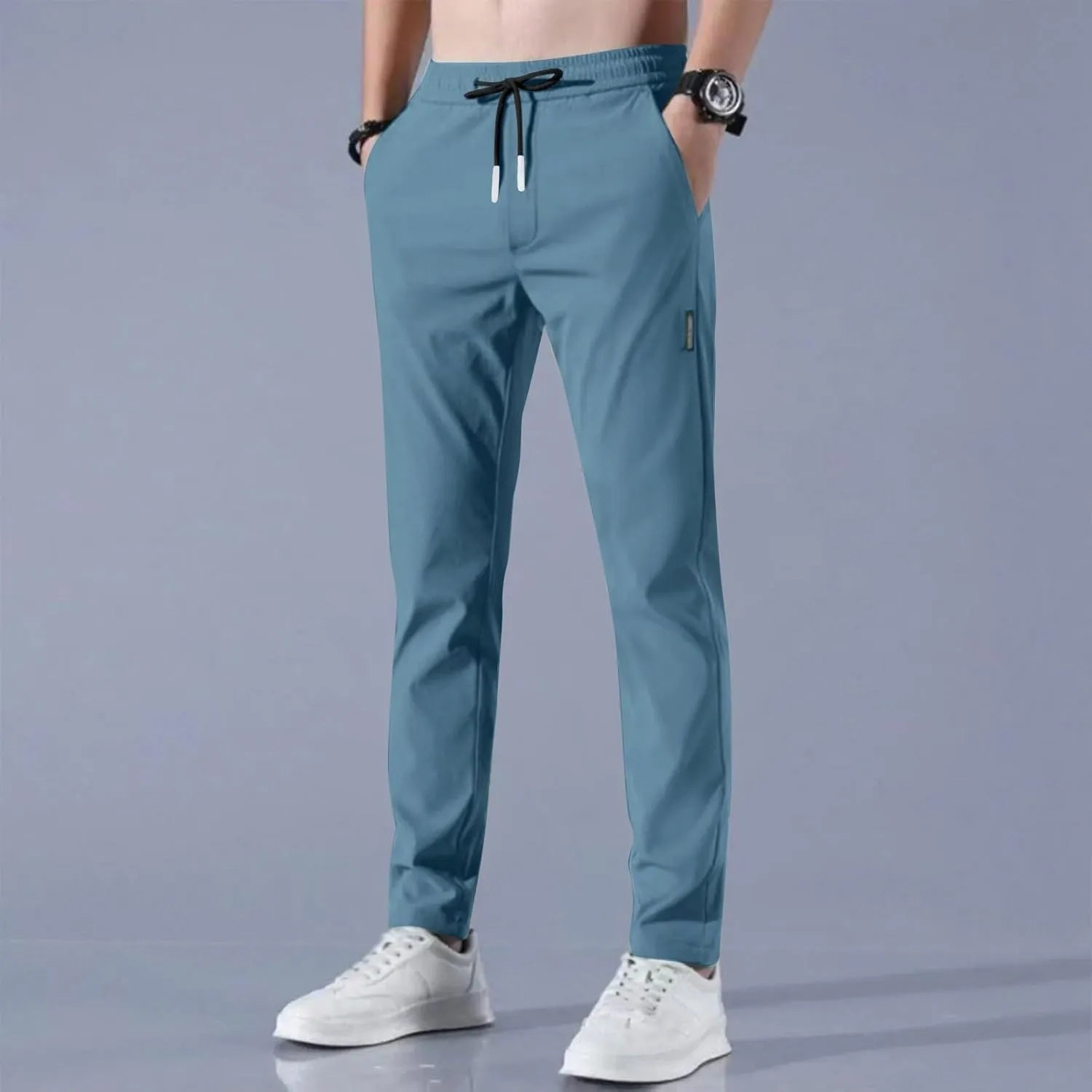 Glide Pants Men Breathable Quick Dry Stretch Work Pants Lightweight Water Resistant Active Hiking Pant with Pockets