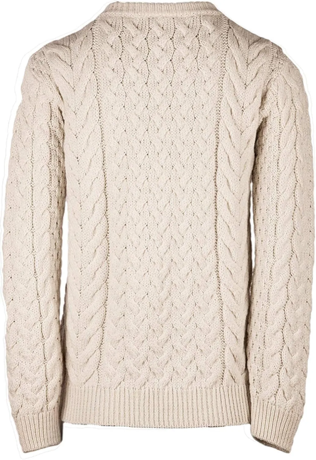Irish Cardigan Sweater for Women Made in Ireland Supersoft Aran Merino Wool Lumber Jacket