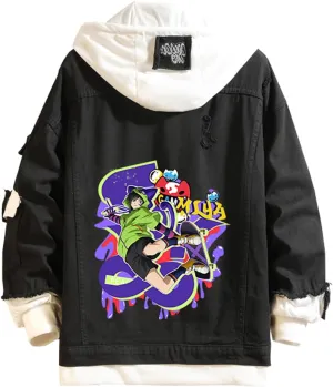 ISaikoy Anime SK8 the Infinity Denim Jacket Reki Long Sleeve Jeans Sweatshirt Sweater Hoodie