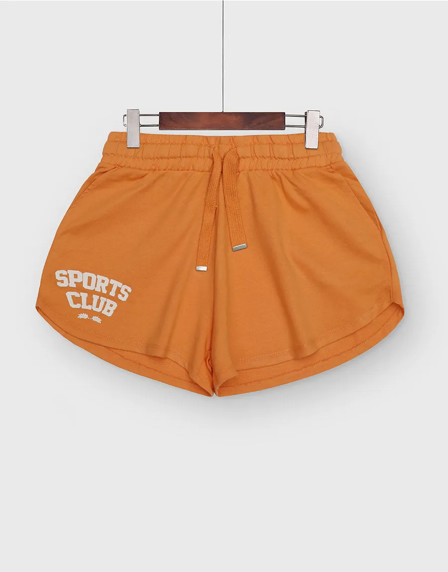 Ladies Sports Club Terry Short-Orange