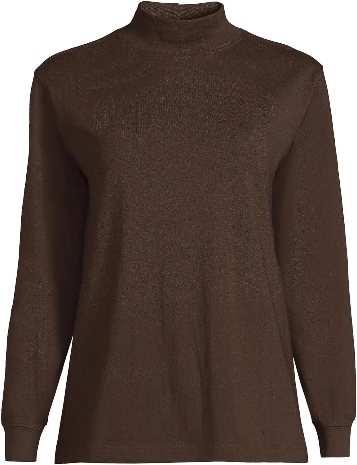 Lands' End Women's Plus Size Long Sleeve Super T Mock
