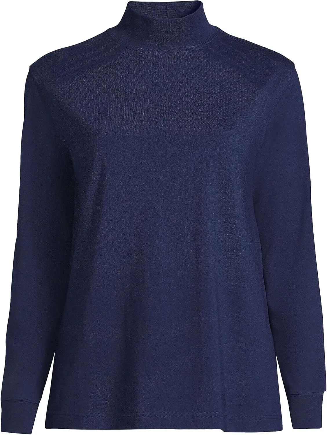 Lands' End Women's Plus Size Long Sleeve Super T Mock