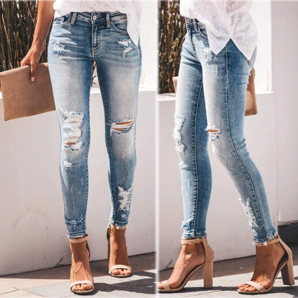LCMTWX Skinny Jeans for Women Denim Bib Women's Fashion Bib Rompers Pants Women's Jeans Stretchy Raw Hem High Rise Jeans