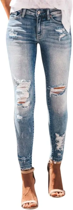 LCMTWX Skinny Jeans for Women Denim Bib Women's Fashion Bib Rompers Pants Women's Jeans Stretchy Raw Hem High Rise Jeans