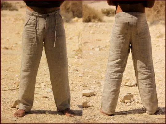 Linen Classic Straight Pants ⋙ LONGER LENGTH
