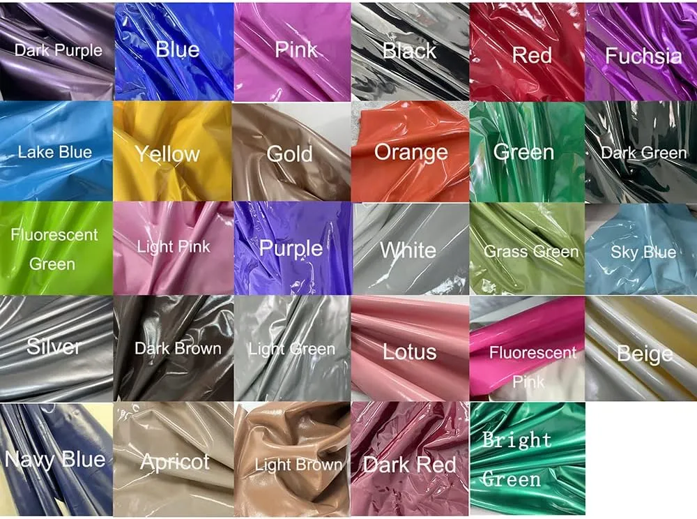 Lockable PVC Shiny High Waist Hobble Skirts Sexy Two-Way Zipper Long Pencil Skirts