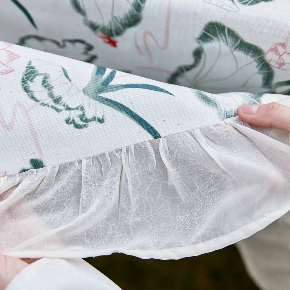 Lotus Ruffle Waterproof Linen Tablecloth