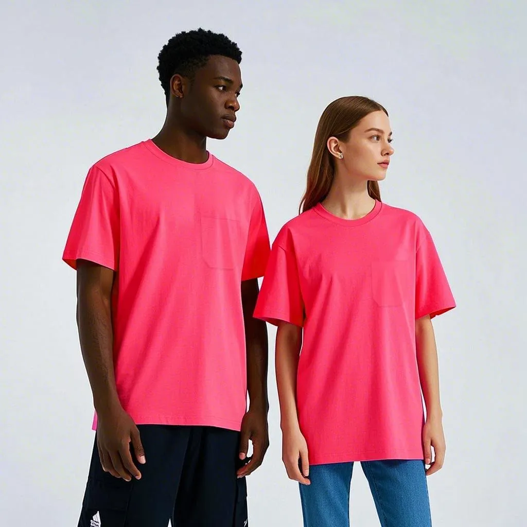 Mens High Visibility Safety Short Sleeve T-Shirt with Pocket Moisture Wicking Shirts,Multipack