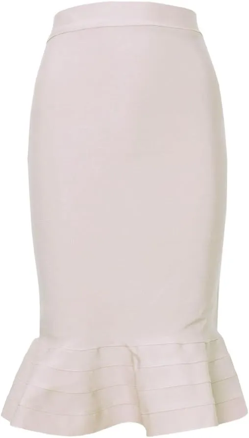 Mermaid Fishtail High Waist Rayon Bandage Pencil Skirts