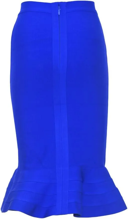 Mermaid Fishtail High Waist Rayon Bandage Pencil Skirts