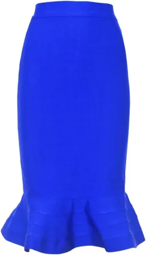 Mermaid Fishtail High Waist Rayon Bandage Pencil Skirts
