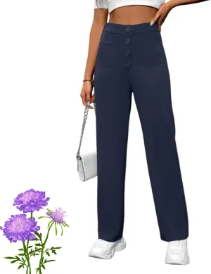 Miracharm Pants, Puliam Pant for Women, Flexipants - Women's Casual High Waist Stretch Trousers with Pockets
